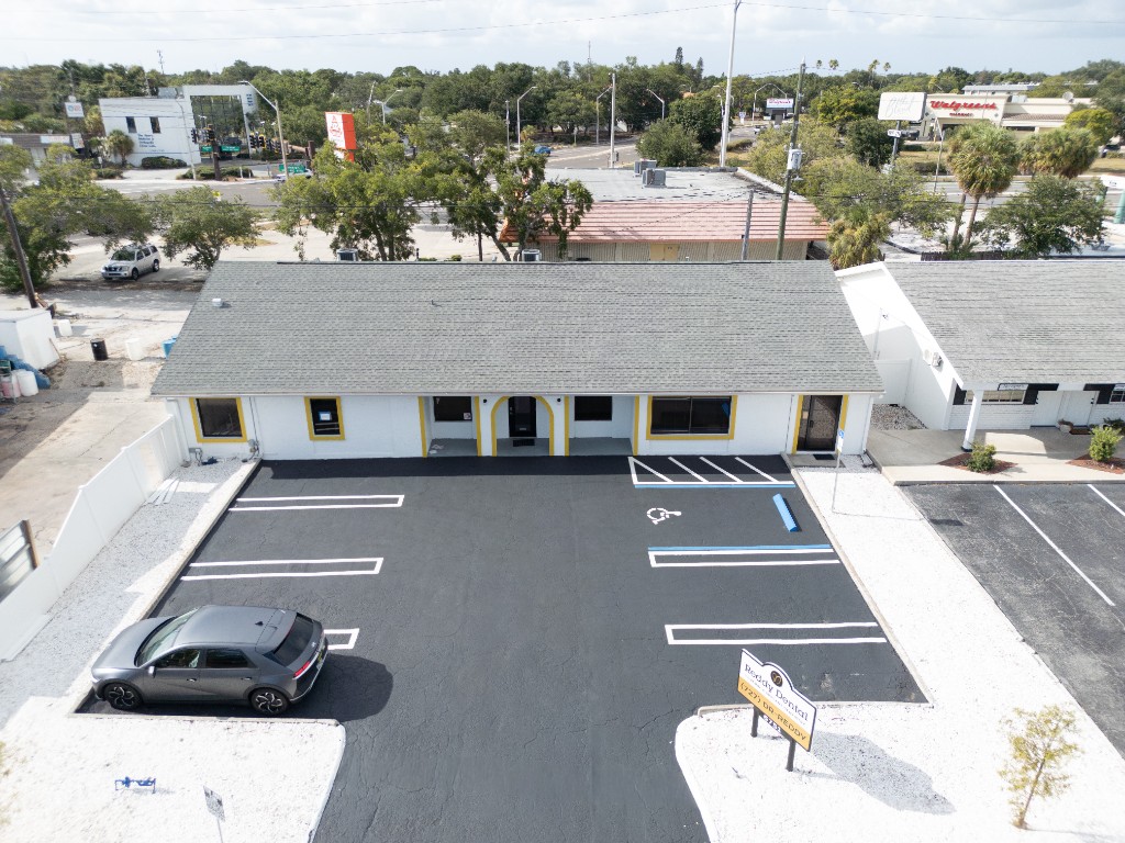 Aerial view of Reddy Dental at 6751 1st Ave S, St. Petersburg, FL
